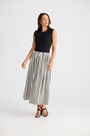 Brave + True Daphne Black Stripe Dress