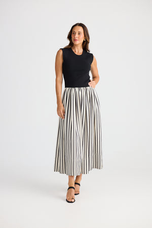 Brave + True Daphne Black Stripe Dress