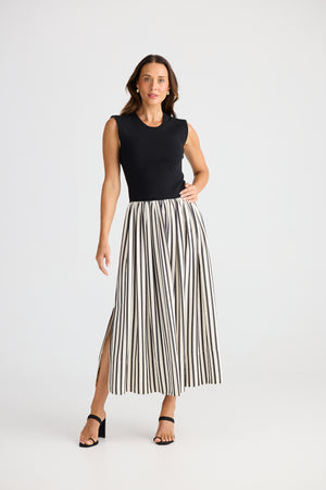 Brave + True Daphne Black Stripe Dress
