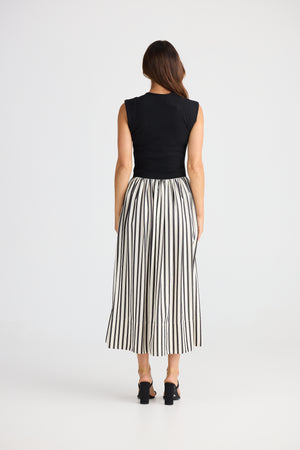 Brave + True Daphne Black Stripe Dress