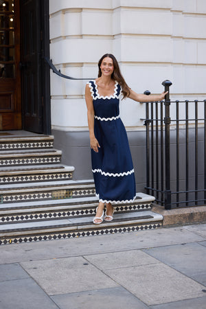 Brave + True Marlo Navy Midi Dress