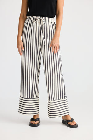 Brave + True Portia Black Stripe Pant