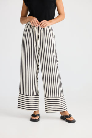 Brave + True Portia Black Stripe Pant