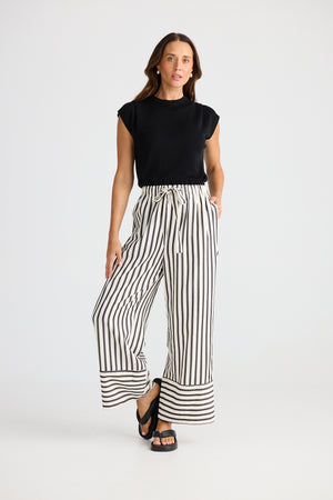 Brave + True Portia Black Stripe Pant