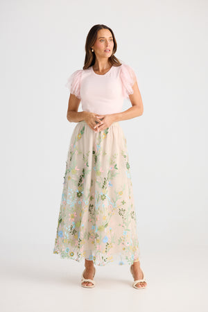 Brave + True Enchanted Embroidery Skirt