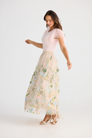 Brave + True Enchanted Embroidery Skirt
