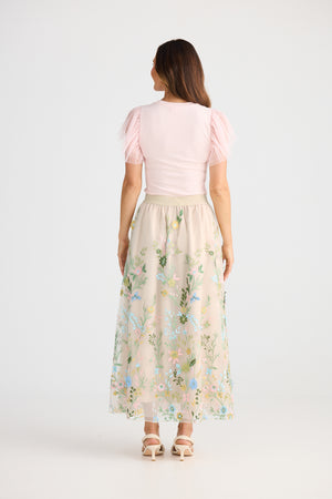 Brave + True Enchanted Embroidery Skirt