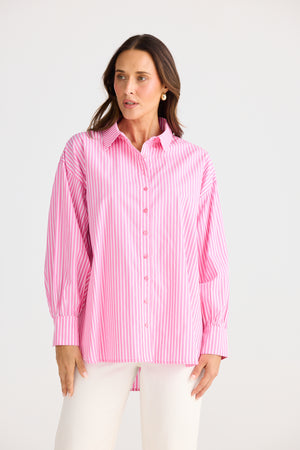 Brave + True Isabel Pink Stripe Shirt