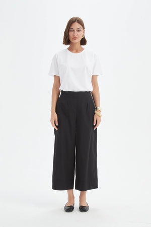 Tirelli Black Classic Lyocell Pant