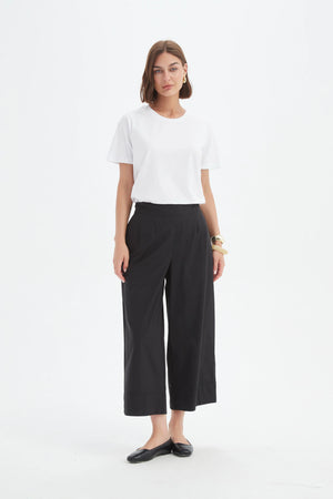 Tirelli Black Classic Lyocell Pant