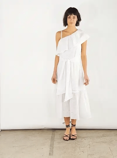 Thought Carmen Organic Cotton Broderie Maxi Dress