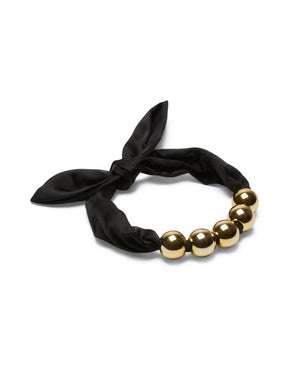Chalk Herne Satin Silver Ball Necklace