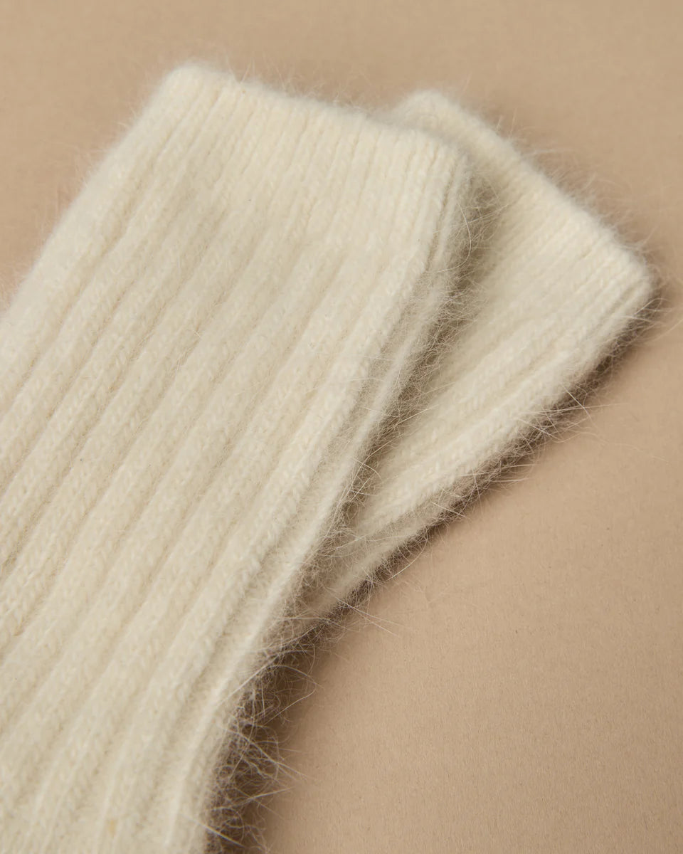 Chalk Ivory Soft Agora Socks
