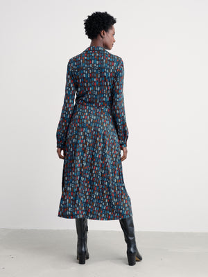 Seasalt Dye Strokes Dark Lugger Coastline Jersey Shirt Dress