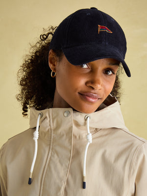 Joules Portwell Beige Waterproof Raincoat With Hood