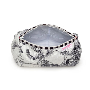 Elie Beaumont Serendipity Crane Cotton Cosmetic Case Set of 2