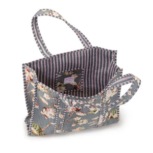 Elie Beamont Serendipity Grey Meadow Cotton Tote