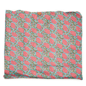 Elie Beamont Serendipity Blue Peony Cotton Tote