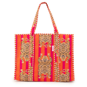 Elie Beaumont Serendipity Tibetan Tiger Cotton Tote