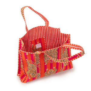 Elie Beaumont Serendipity Tibetan Tiger Cotton Tote