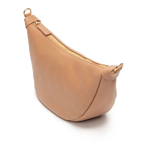 Elie Beamont Camel Hobo Bag