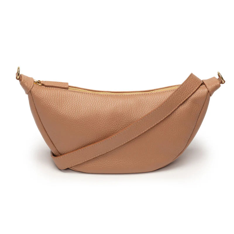 Elie Beamont Camel Hobo Bag