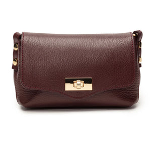 Elie Beaumont Twist Cross Body Wine Bag