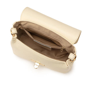 Elie Beaumont Twist Cross Body Ivory Bag