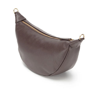 Elie Beamont Chocolate Hobo Bag