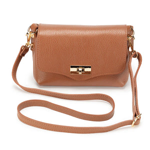 Elie Beaumont Twist Cross Body Tan Bag