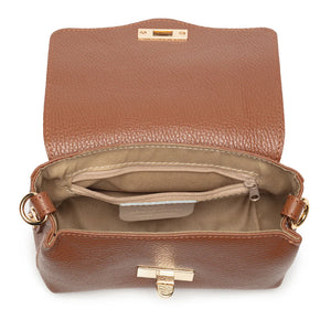 Elie Beaumont Twist Cross Body Tan Bag