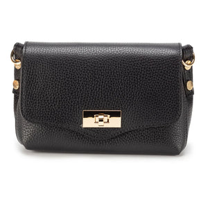 Elie Beaumont Twist Cross Body Black Bag