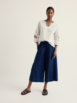 Seasalt Mid Wash Eskelli Wide Leg Culotte