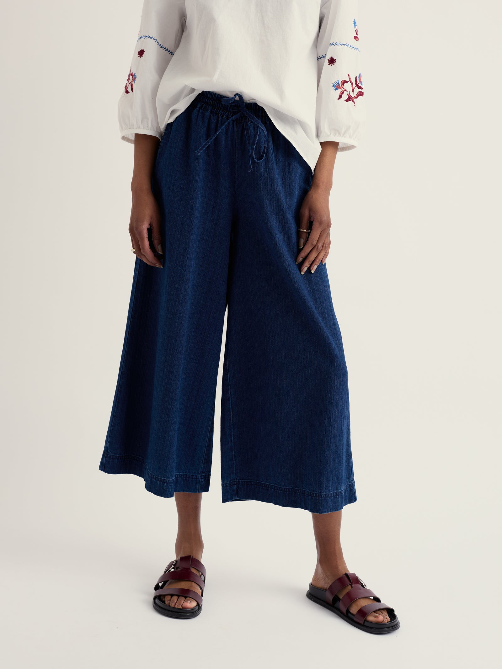 Seasalt Mid Wash Eskelli Wide Leg Culotte