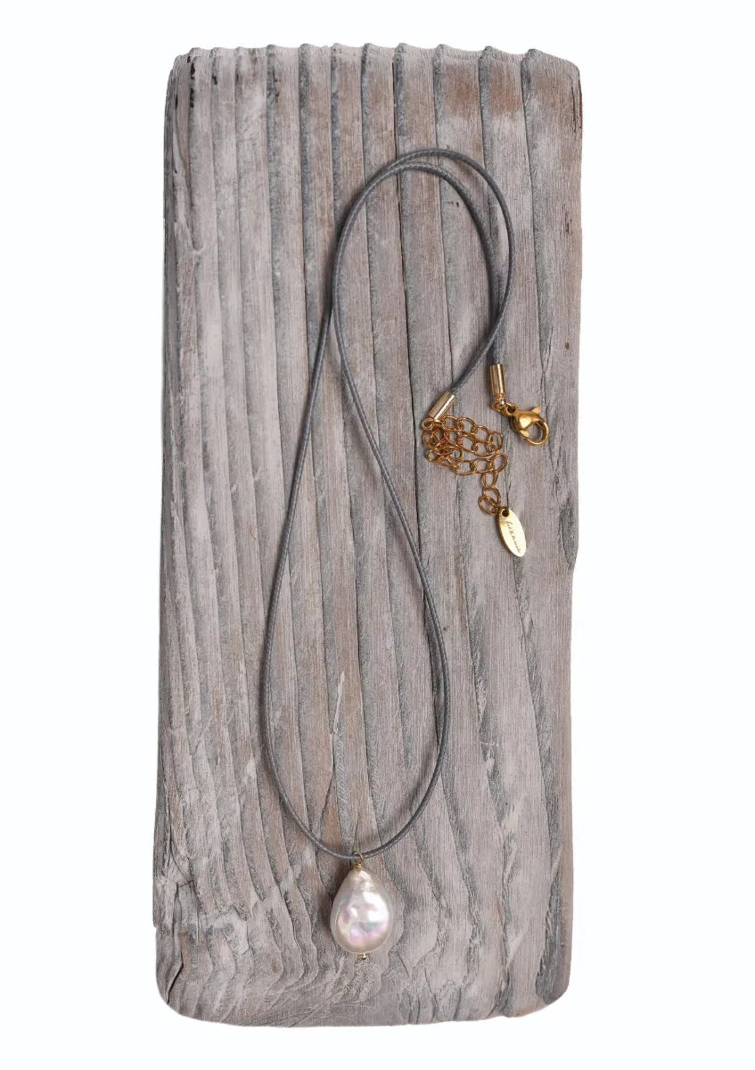 Hot Tomato Pearl Captured on Cord