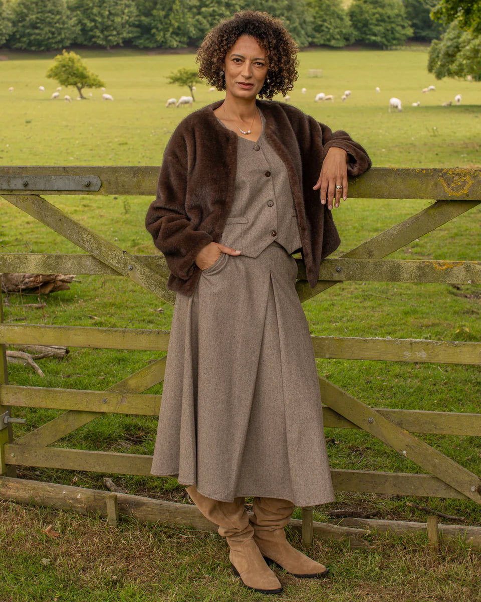 Chalk Cappuccino Delilah Coat