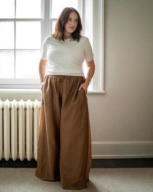 Chalk Palmer Tobacco Trouser