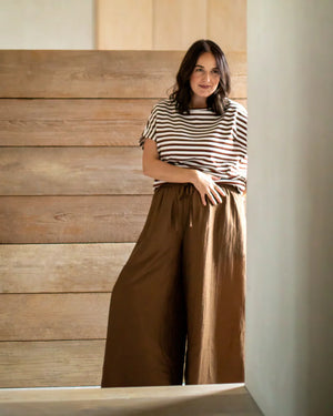 Chalk Palmer Tobacco Trouser