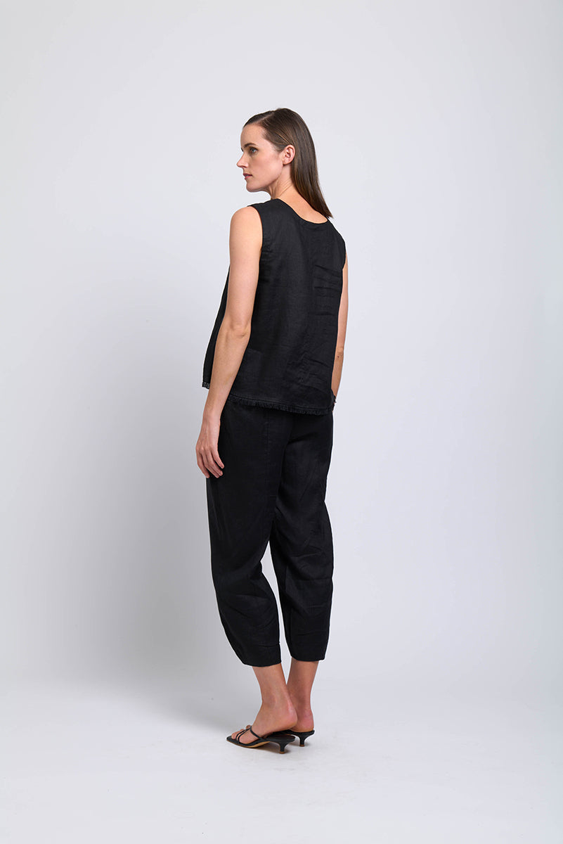 Foil Fringe Benefits Shell Black Top