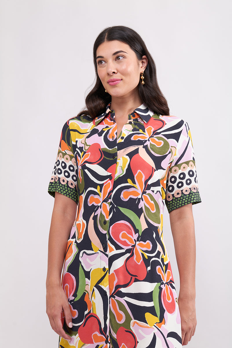 Foil Wonderland Dress Perennial