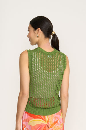 Foil Holey Chic Leaf Tank