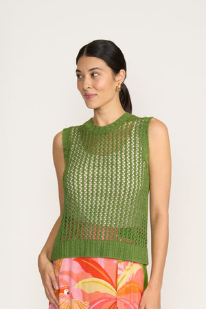 Foil Holey Chic Leaf Tank