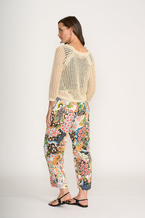 Foil Holey Chic Ecru Cardi