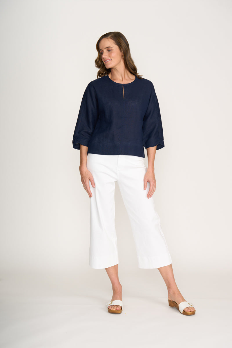 Foil Plot Twist Eclipse Top