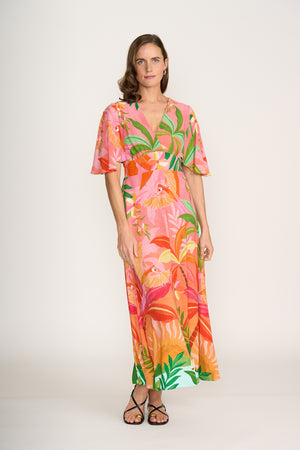 Foil Race Favourite Sun-Kissed Dress