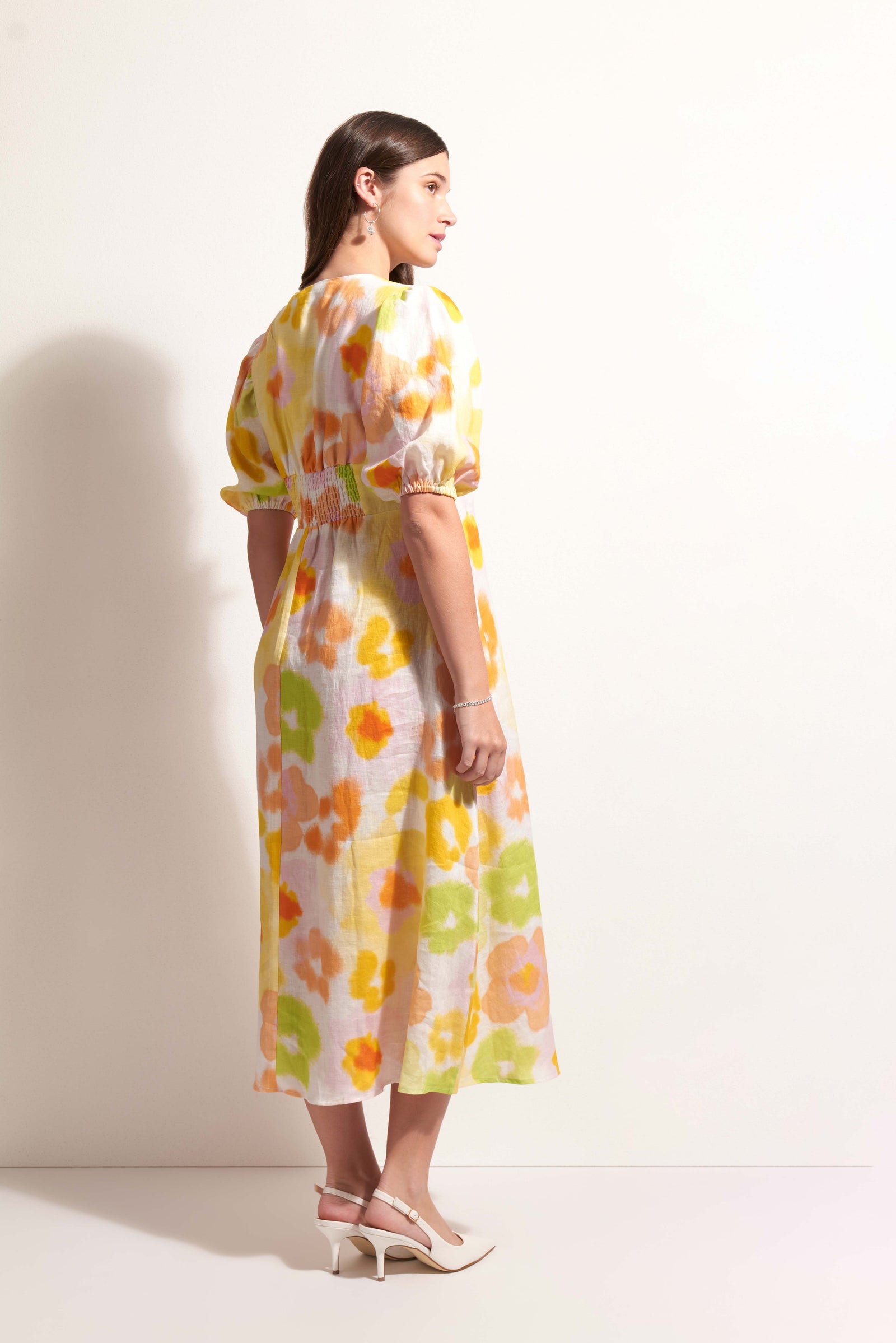 Foil Empire-Ly Yours Posh Petals Dress