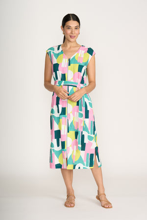 Foil You Little Zipper Spectrum Dress