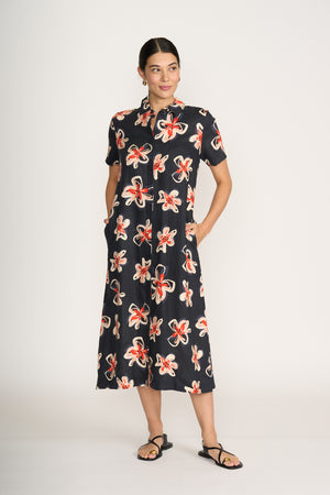 Foil Advanced Interaction Flower Doodle Dress