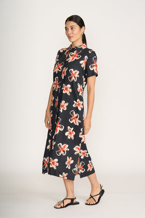 Foil Advanced Interaction Flower Doodle Dress