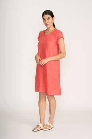 Foil Festival Melon Dress